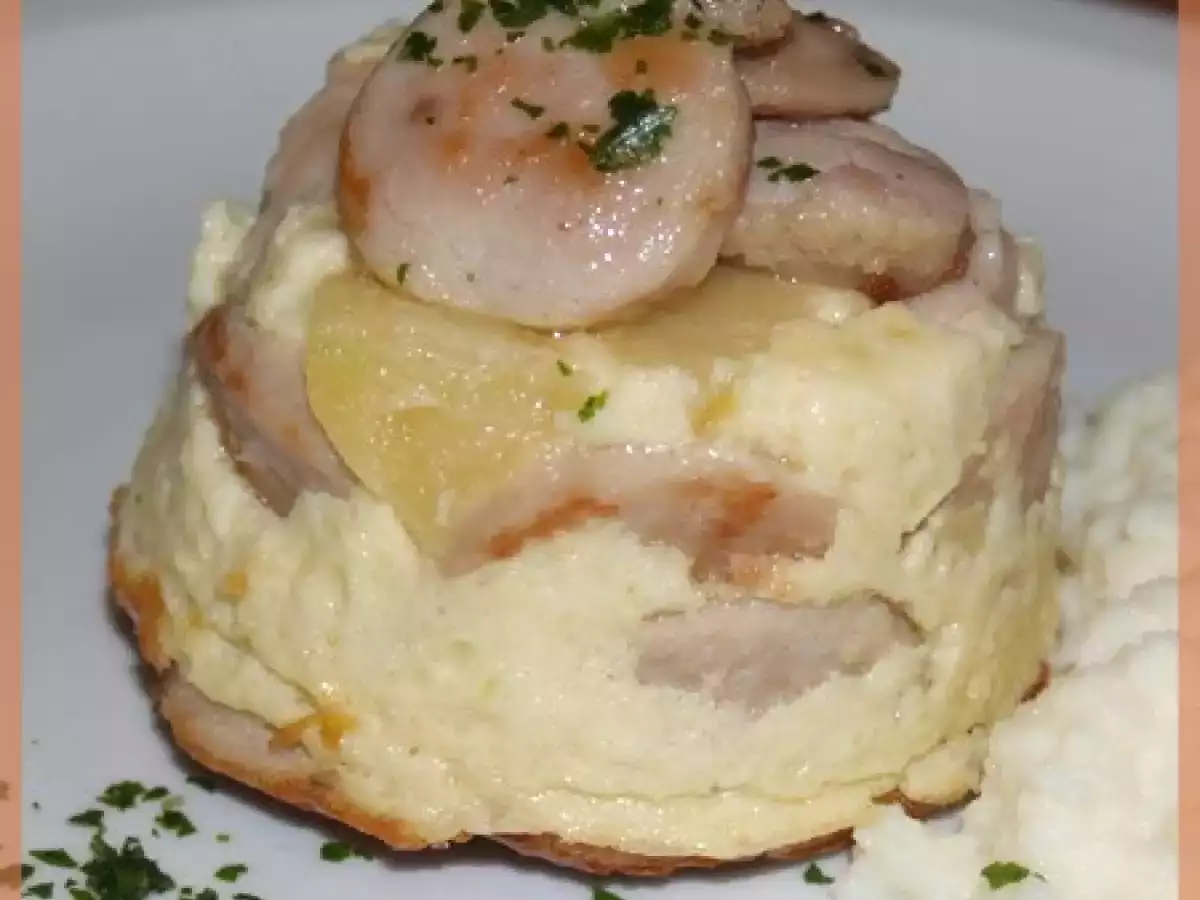 Petits Flans au Boudin Blanc et aux Pommes - photo 3