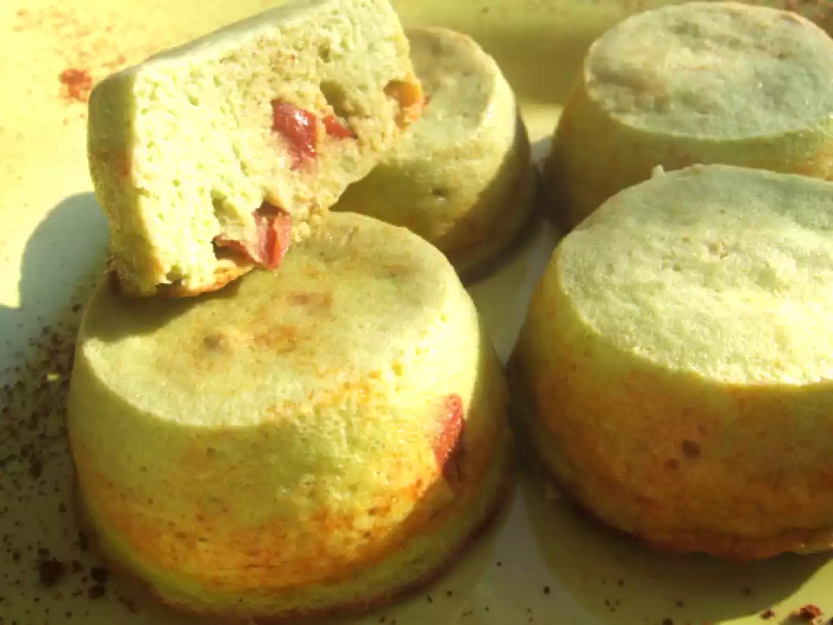 Petits flans de fèves au chorizo