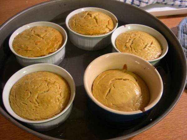 Petits flans de légume pour bébé