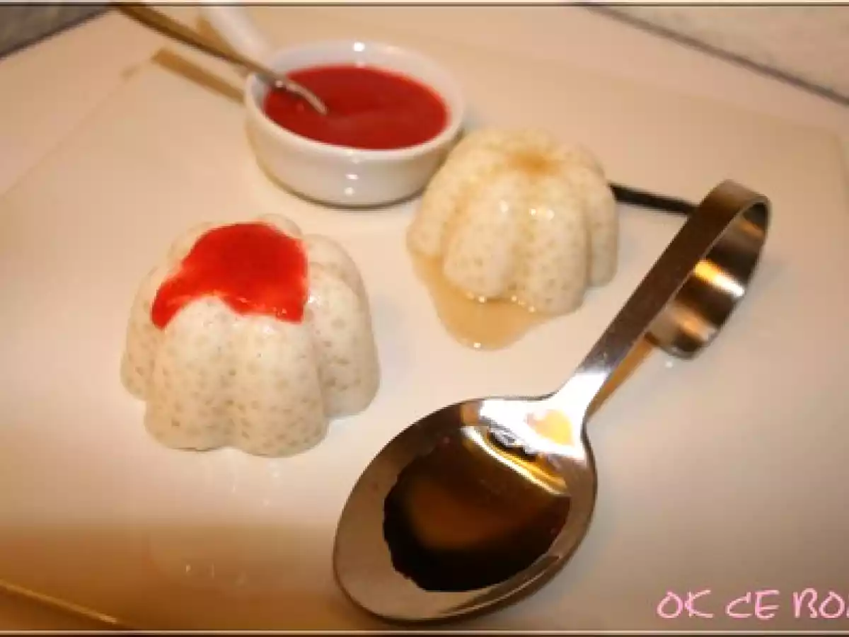 Petits fondants de tapioca aux fraises