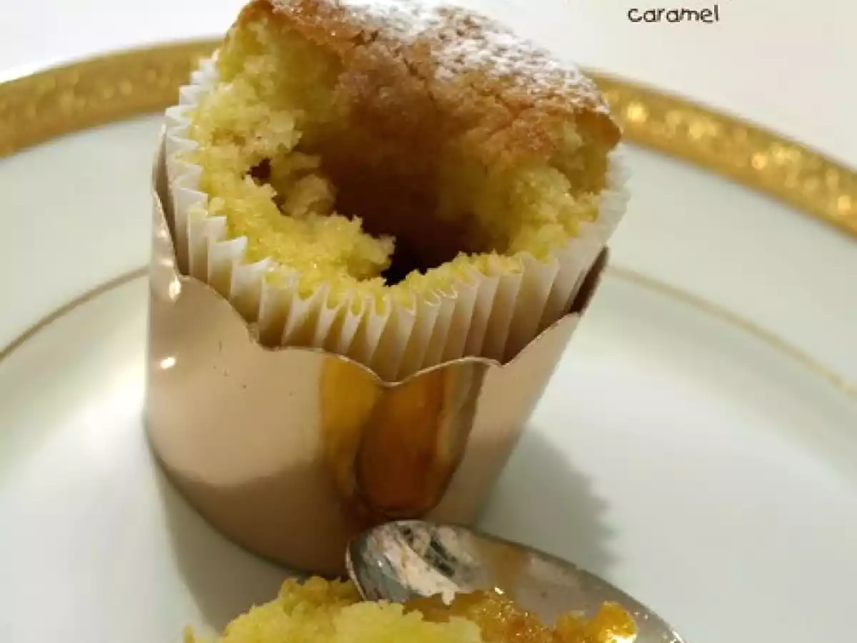 Petits gâteaux à l'orange au coeur de caramel au beurre salé - photo 2