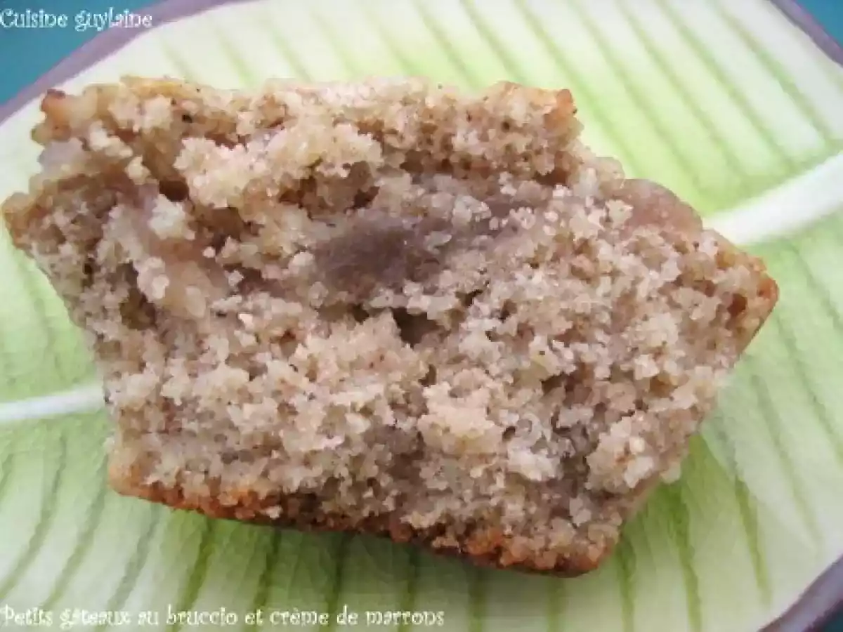 Petits gâteaux à la farine de chataîgne, au bruccio et à la crème de marrons - photo 2
