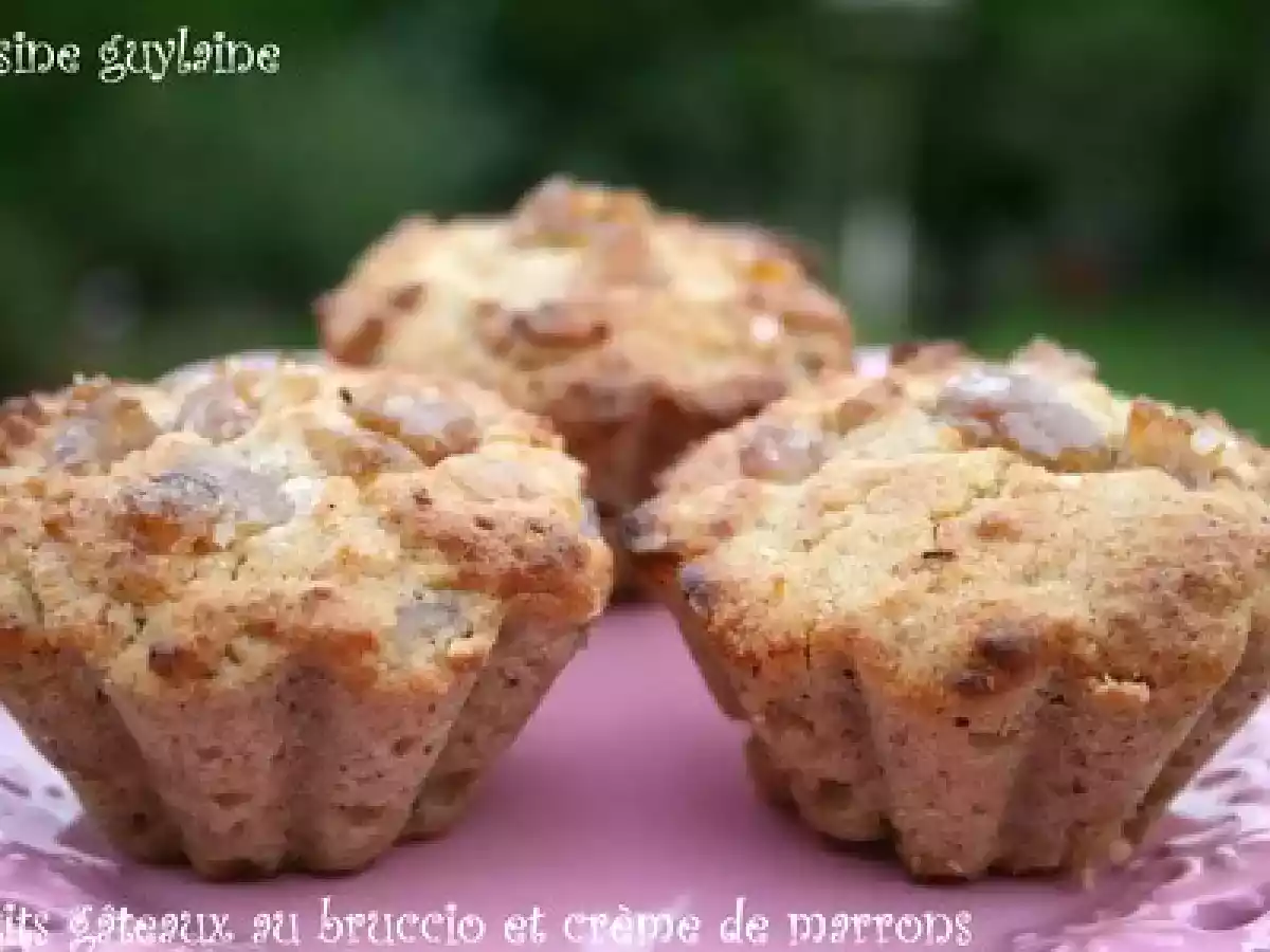 Petits gâteaux à la farine de chataîgne, au bruccio et à la crème de marrons - photo 3