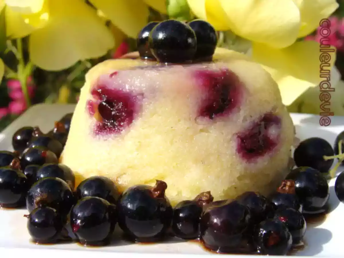 Petits gâteaux de semoule au cassis