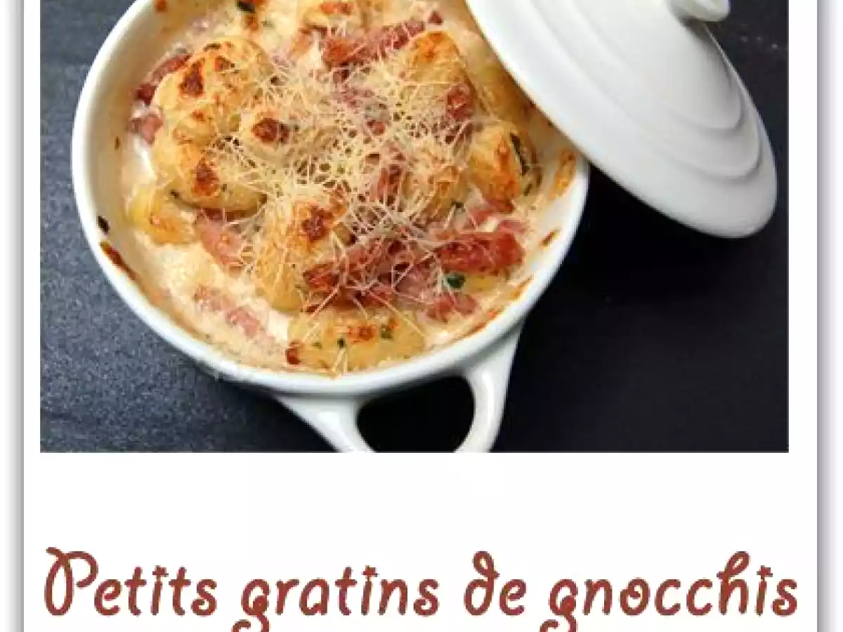 Petits gratins de gnocchis à la crème de chèvre