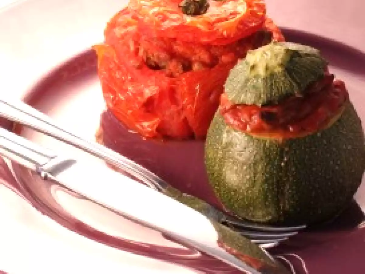 Petits légumes farcis au boeuf