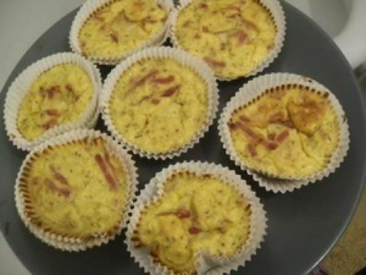 Petits muffins jambon oignons PL