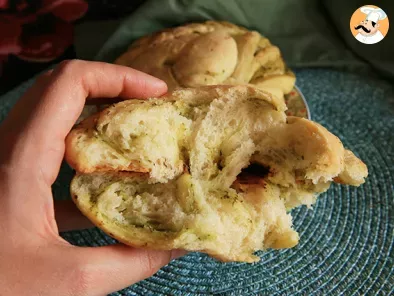 Petits pains tressés au pesto vert, photo 1