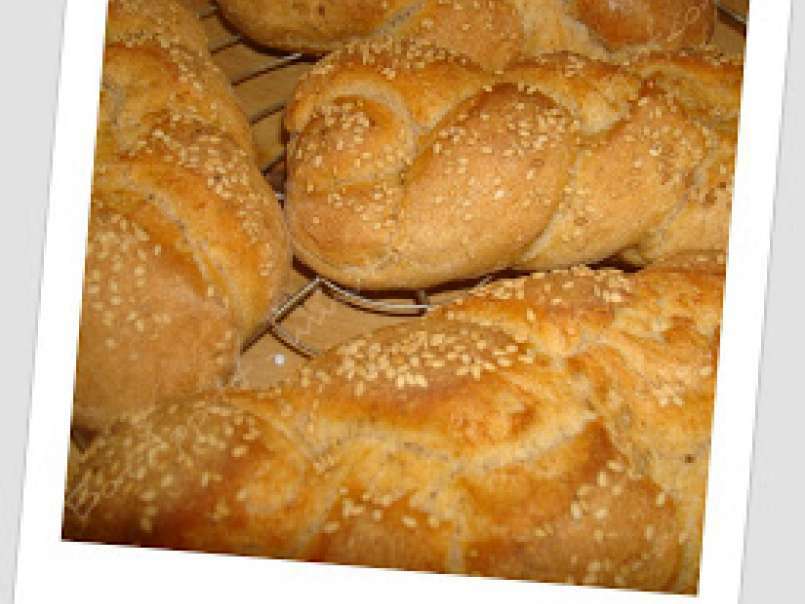 Petits pains tressés seigle, yaourt et miel ., photo 2