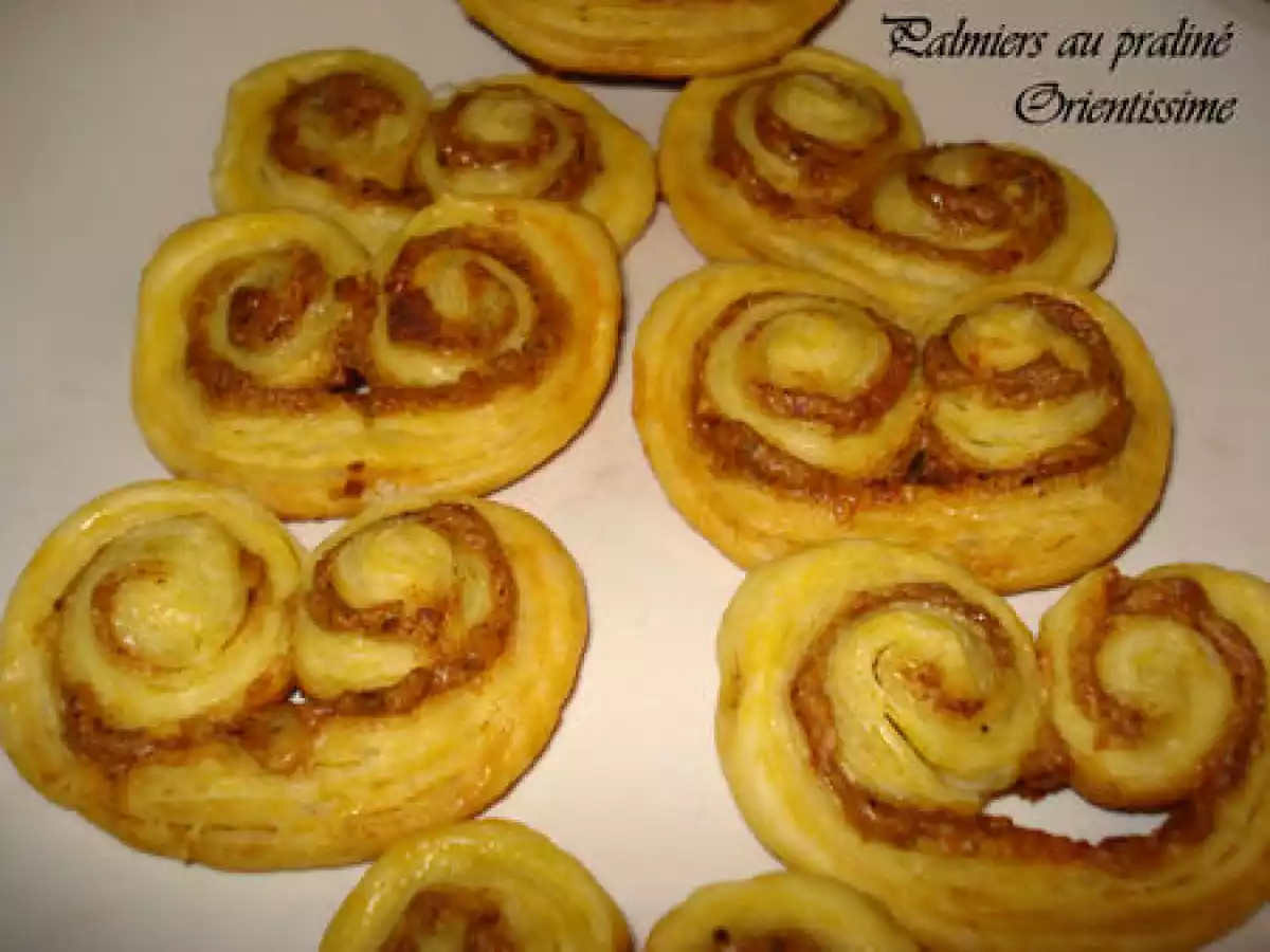 Petits palmiers au praliné : facile, rapide et très bon!!!!