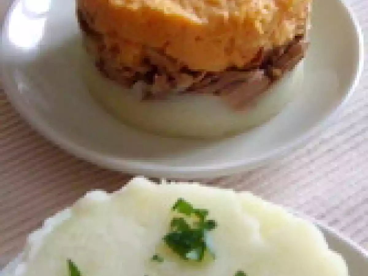 Petits parmentiers de poulet (pour utiliser les restes de poulet roti)