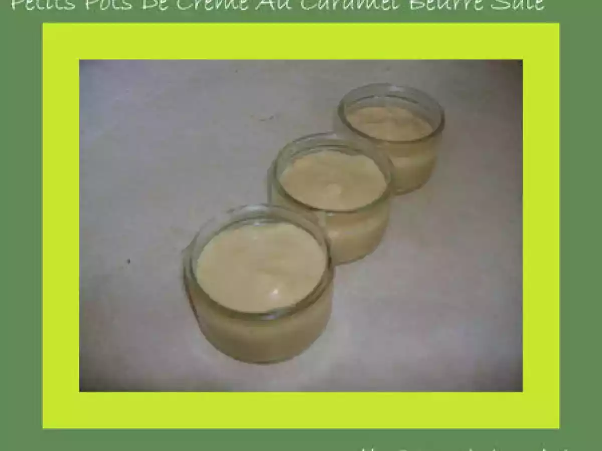 Petits Pots De Crème Au Caramel Beurre Salé