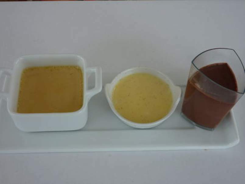 Petits pots de créme vanille café et chocolat, photo 1