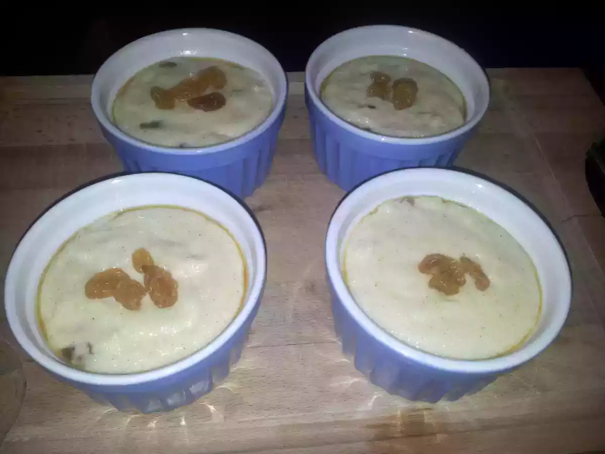 Petits pots de semoule au caramel