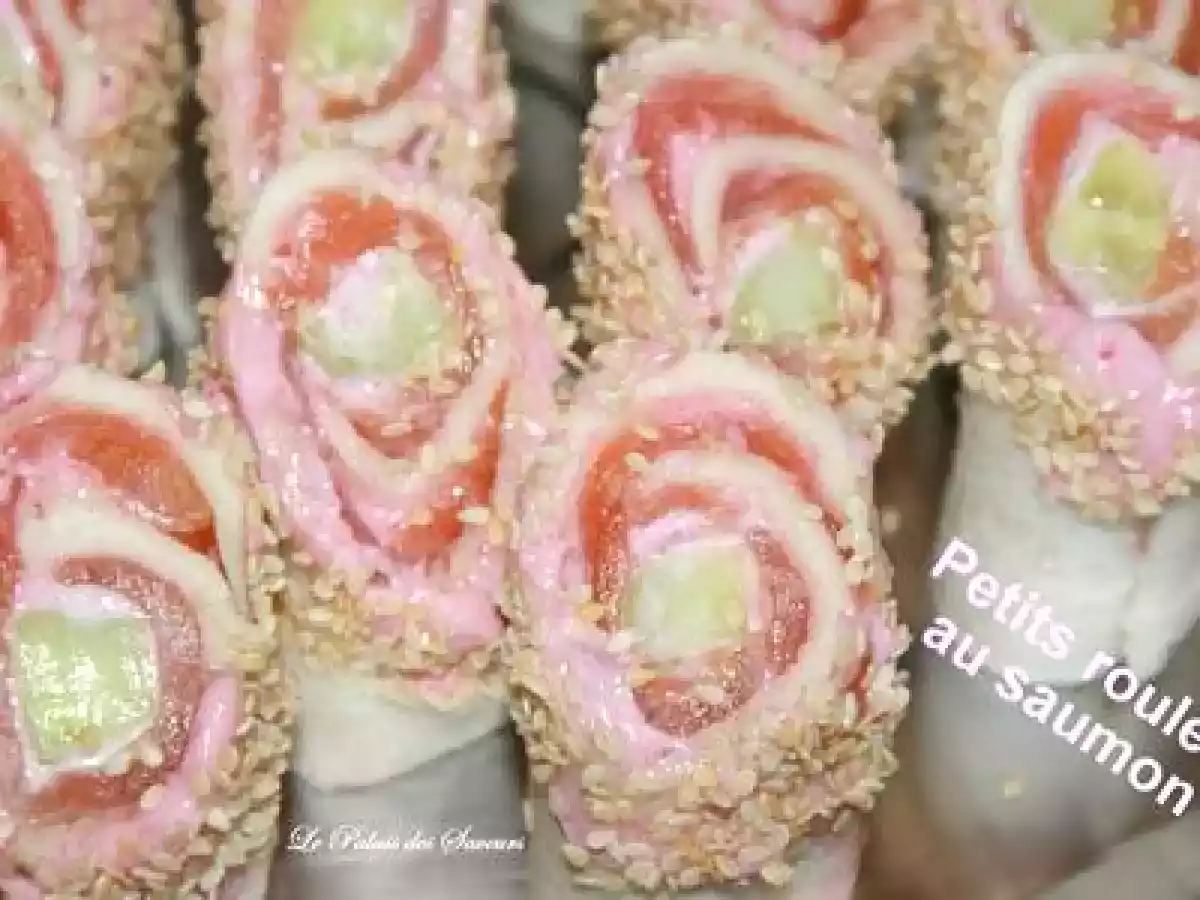 Petits roulés au saumon