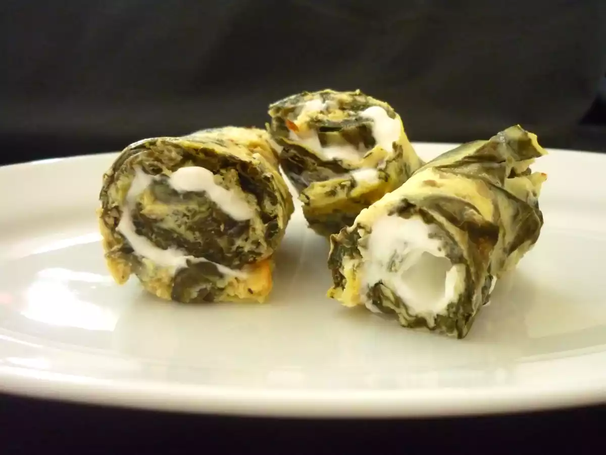 Petits roulés aux blettes et au chèvre