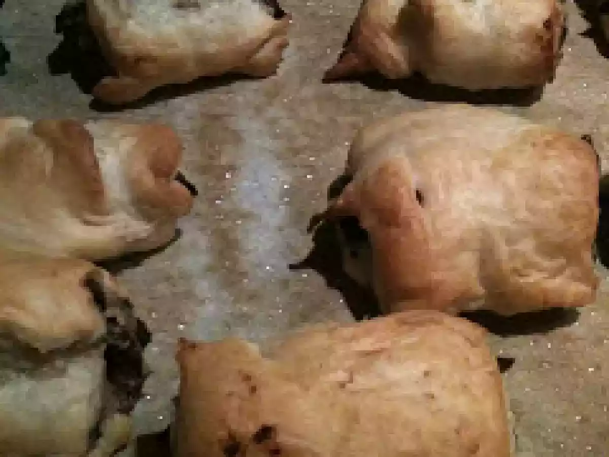 Petits roulés aux champignons pour l'apéro.