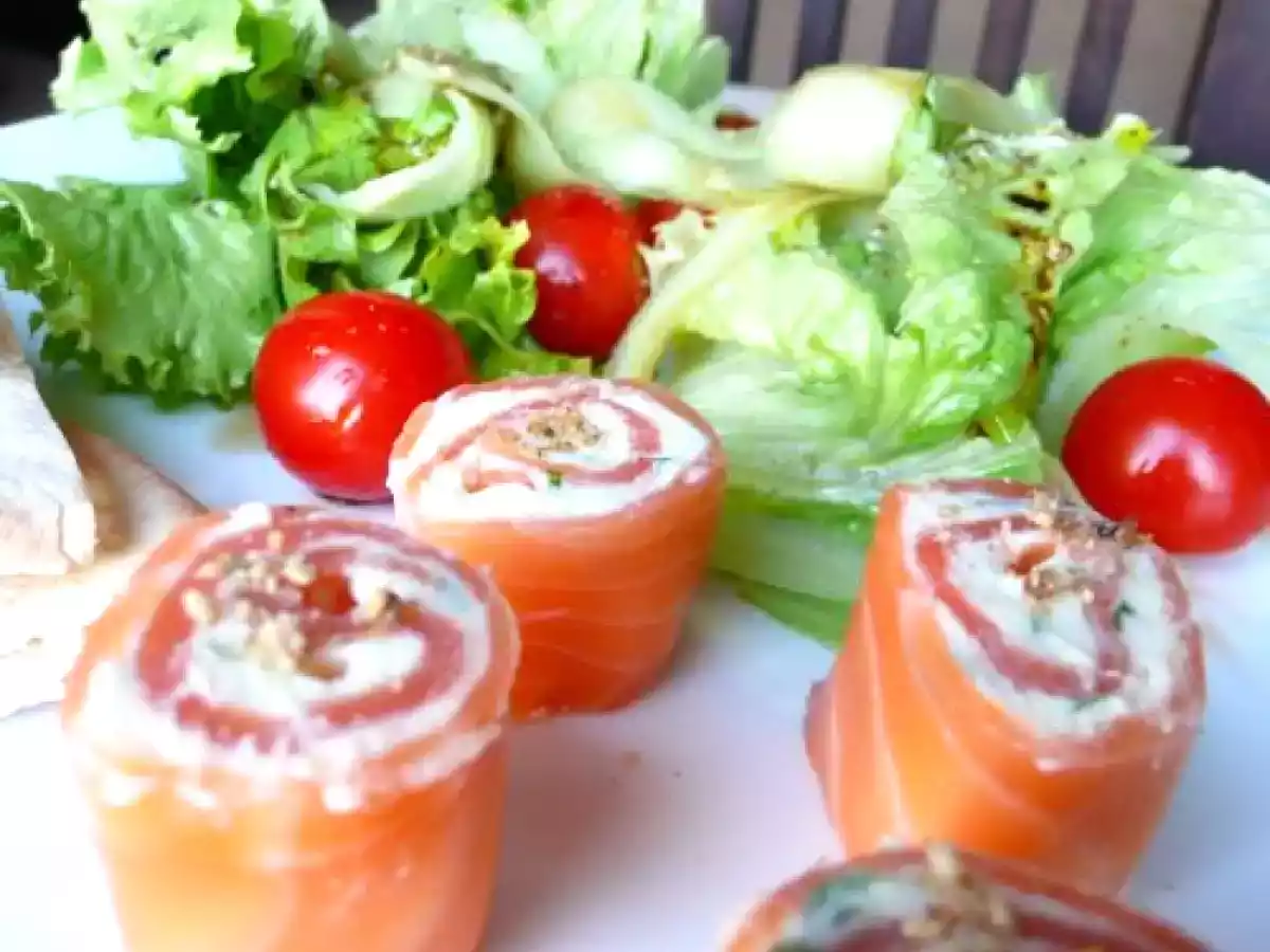 Petits roulés de saumon au wasabi - photo 3