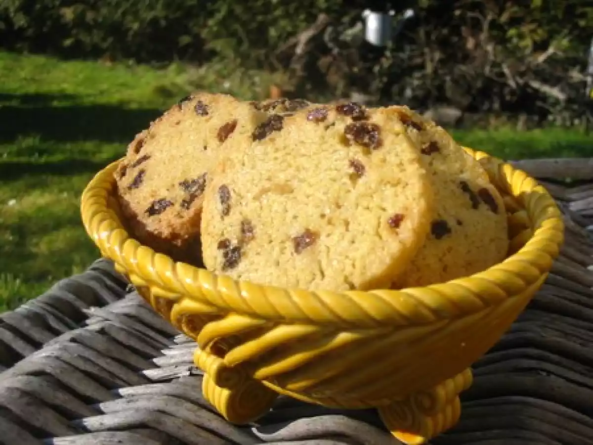 Petits sablés aux raisins secs