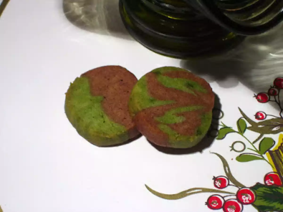 Petits sablés yin yang marbrés au matcha et cacao - photo 2