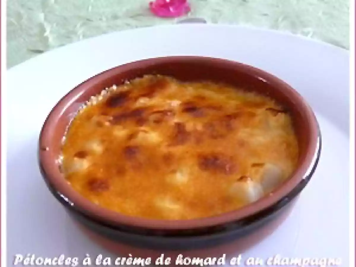 Pétoncle à la crème de homard et au Champagne, pour une entrée chic de réveillon!