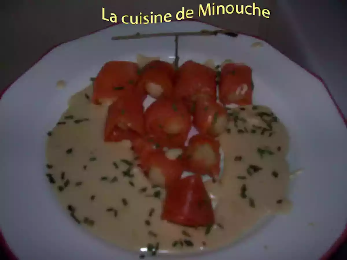 Pétoncles au saumon fumé et à l'époisse
