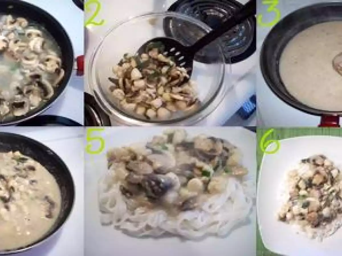 Pétoncles en sauce avec nouilles de riz SANS GLUTEN - photo 3