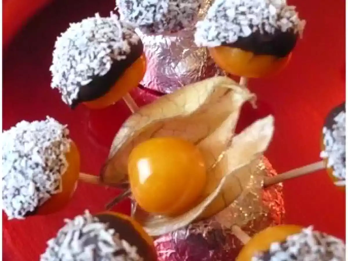 Physalis en habit de chocolat noix de coco - photo 2