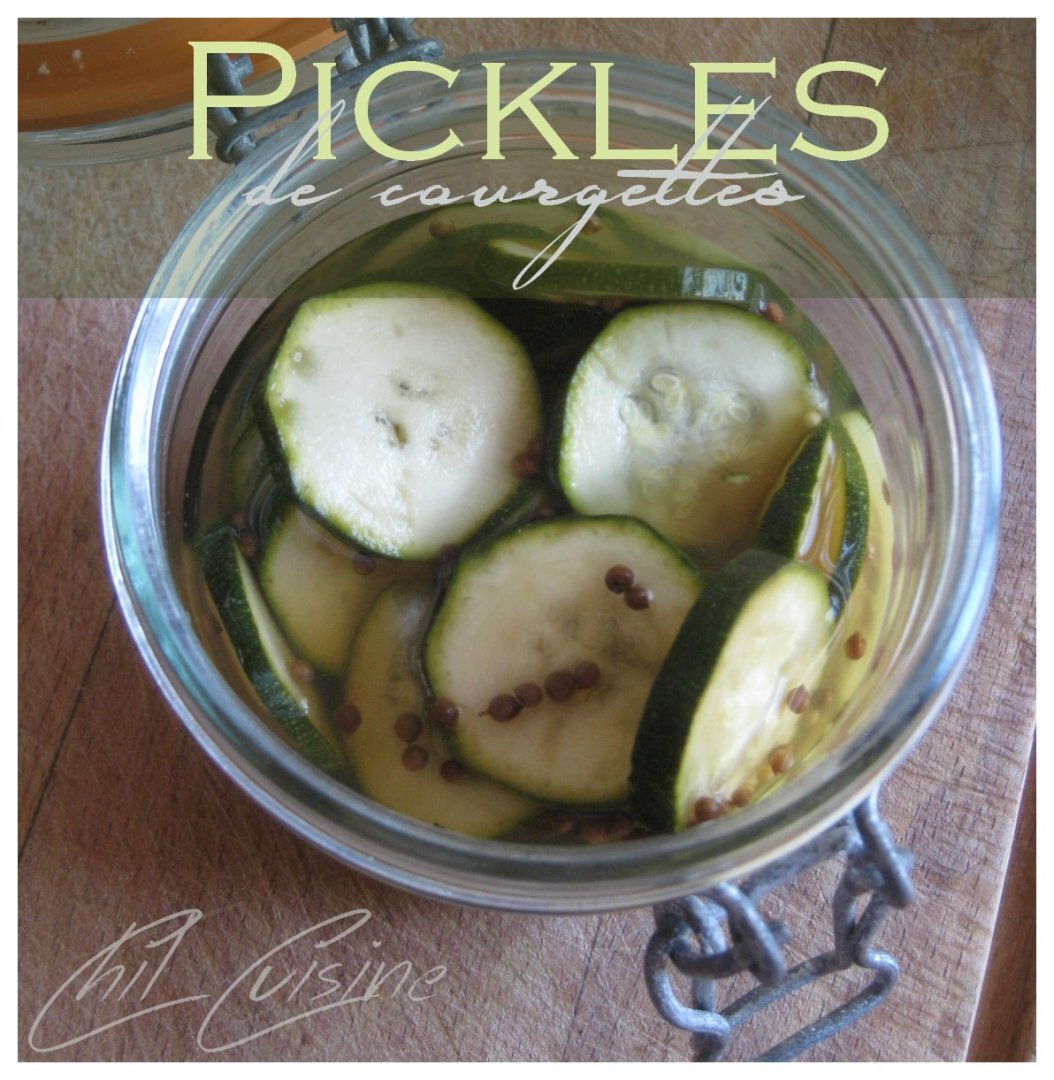 Pickles de courgettes Recette Ptitchef