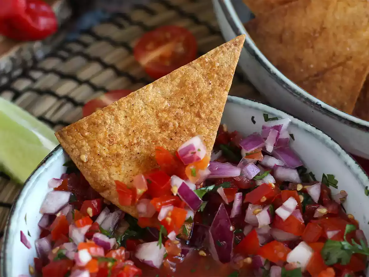Pico de gallo et ses tortilla chips maison - photo 4