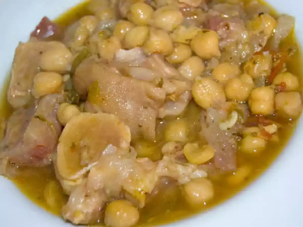 Pied de veau aux pois chiches