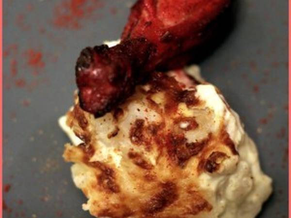 Pilon tandoori et gratin de chou-fleur épicé