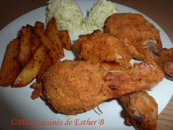 Pilons de poulet frit