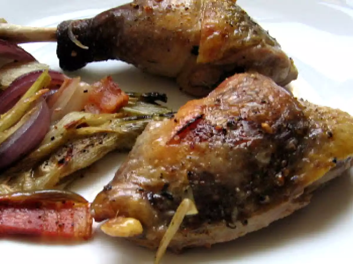 Pintade au fenouil - Fenchel-Perlhuhn