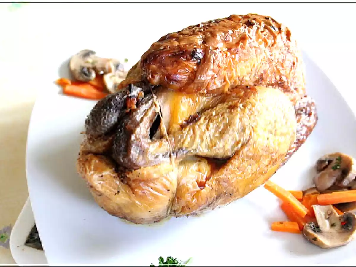 PINTADE AU FOUR, AU CHOU CHINOIS/CAROTTE