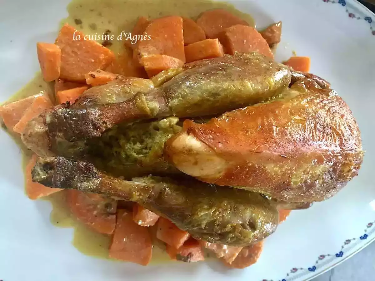 Pintade rôtie aux épices de Noël