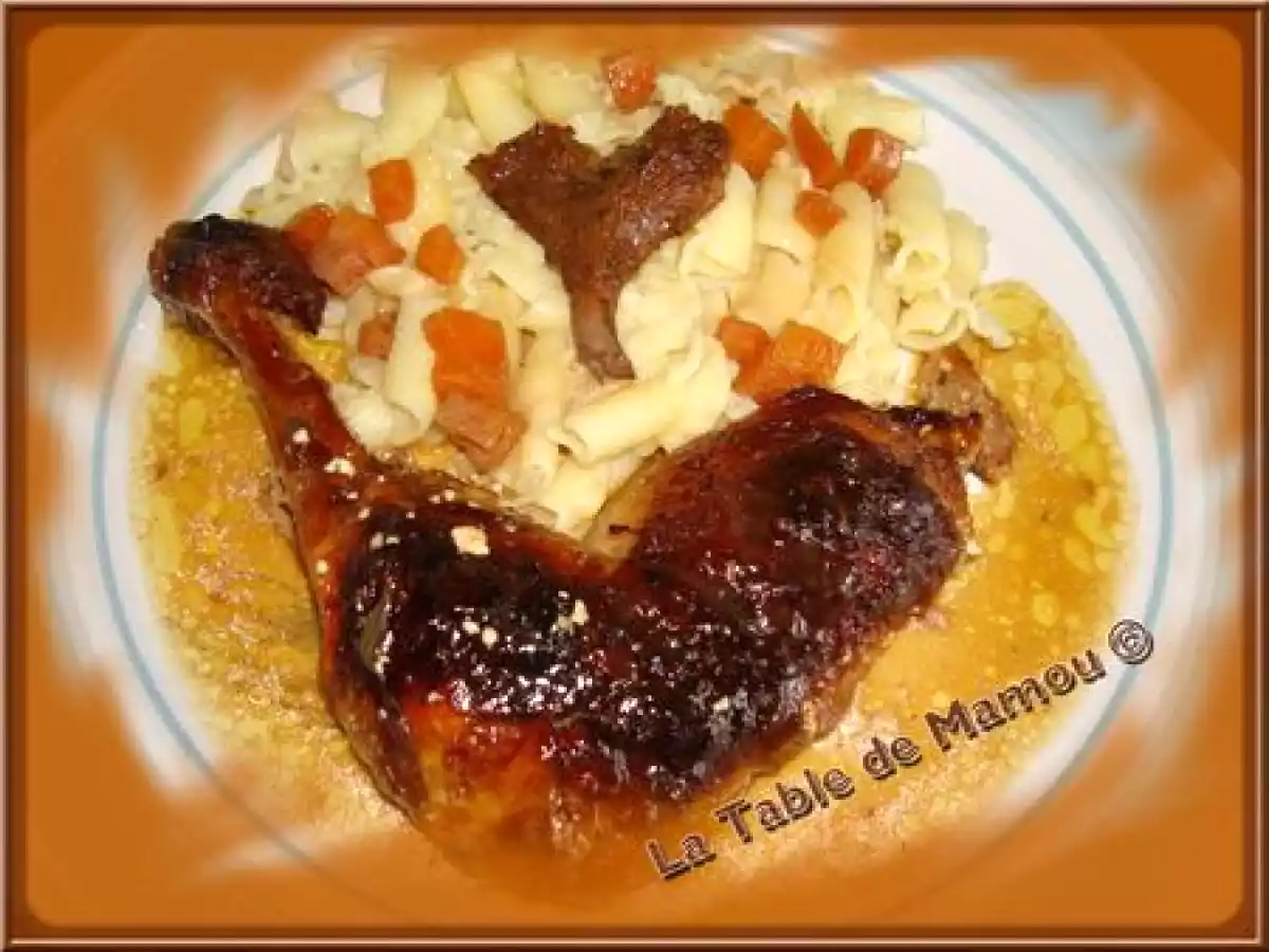 Pintades, sauce au foie gras, sauce aux girolles