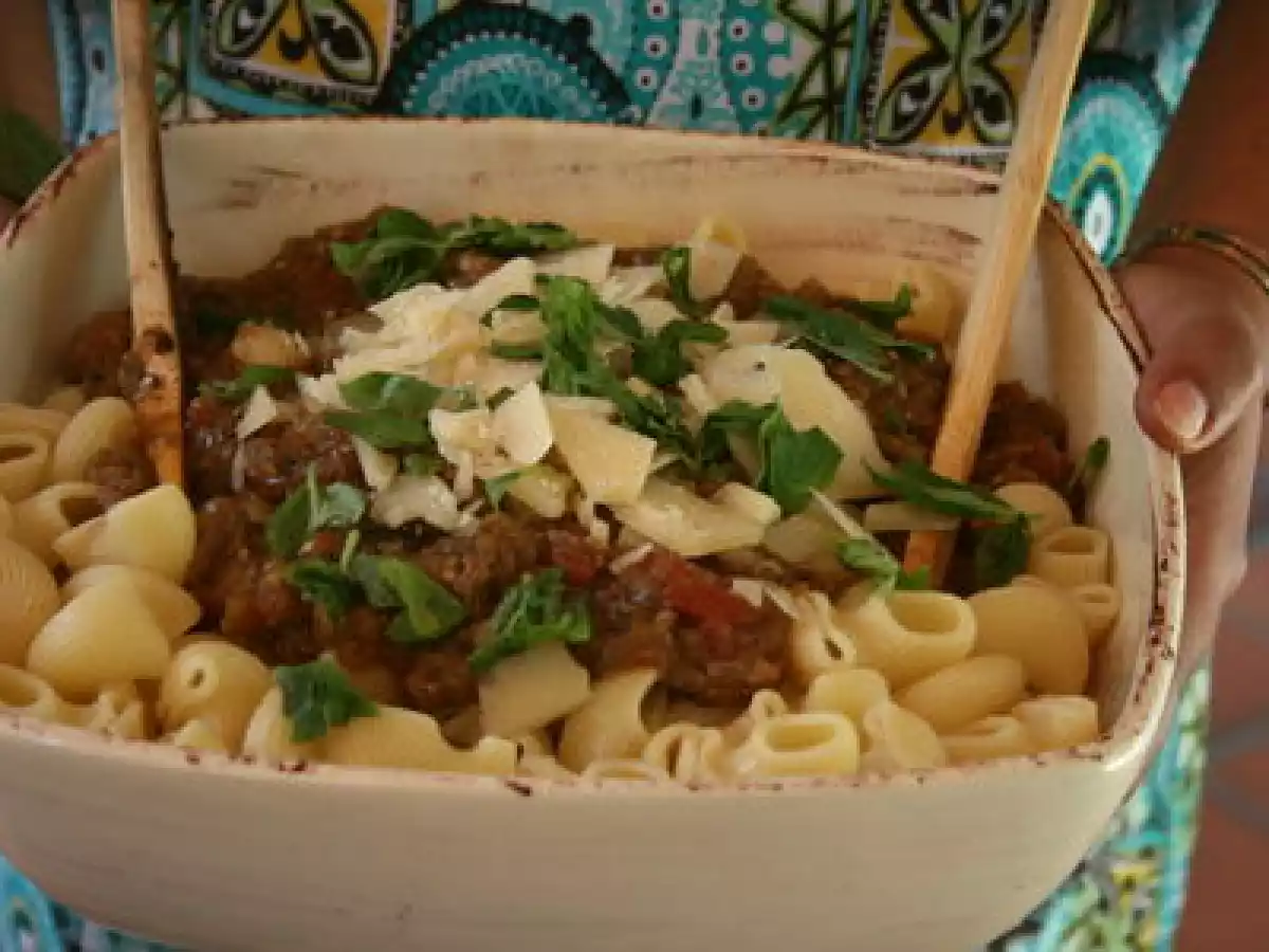 Pipe Rigate à la purée d'aubergine grillée