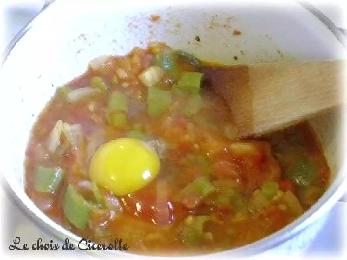 Piperade basquaise sur galette taloa, un régal ! - photo 2