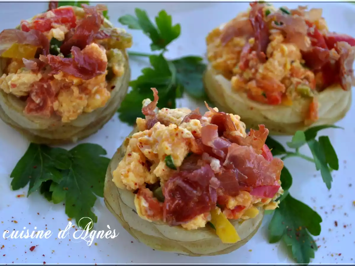 Piperade en fonds d'artichauts