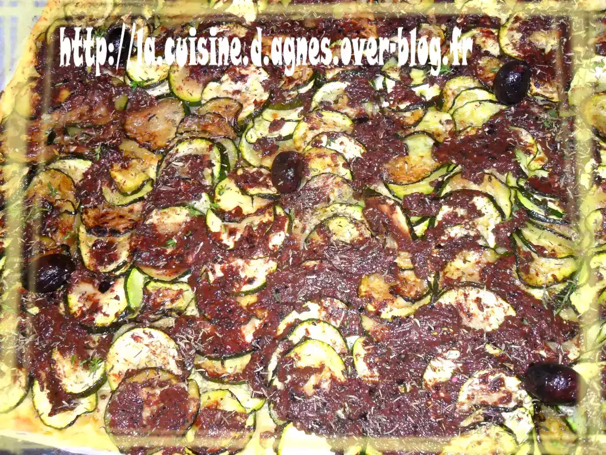 Pissaladière aux courgettes
