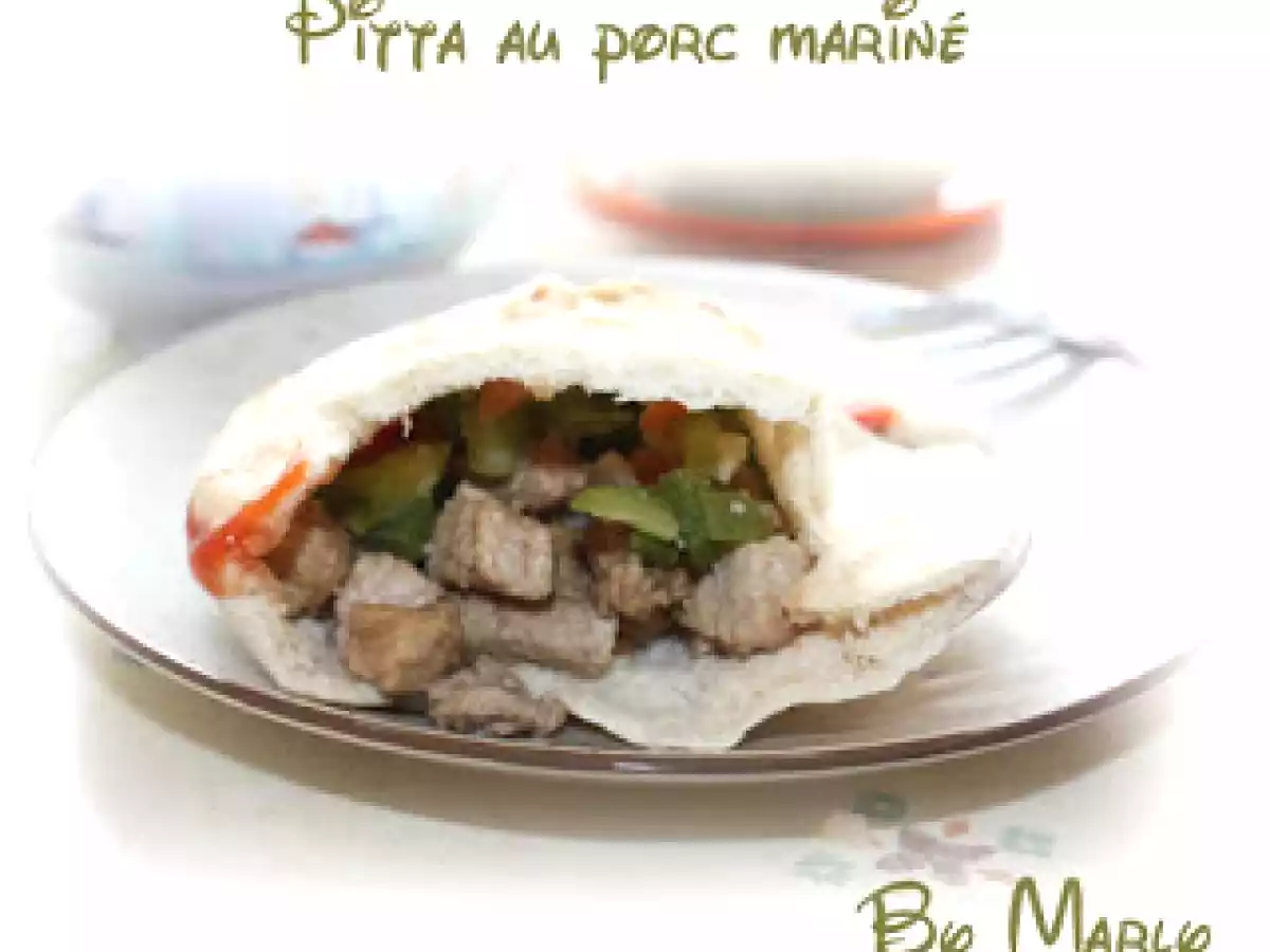Pitta au porc mariné