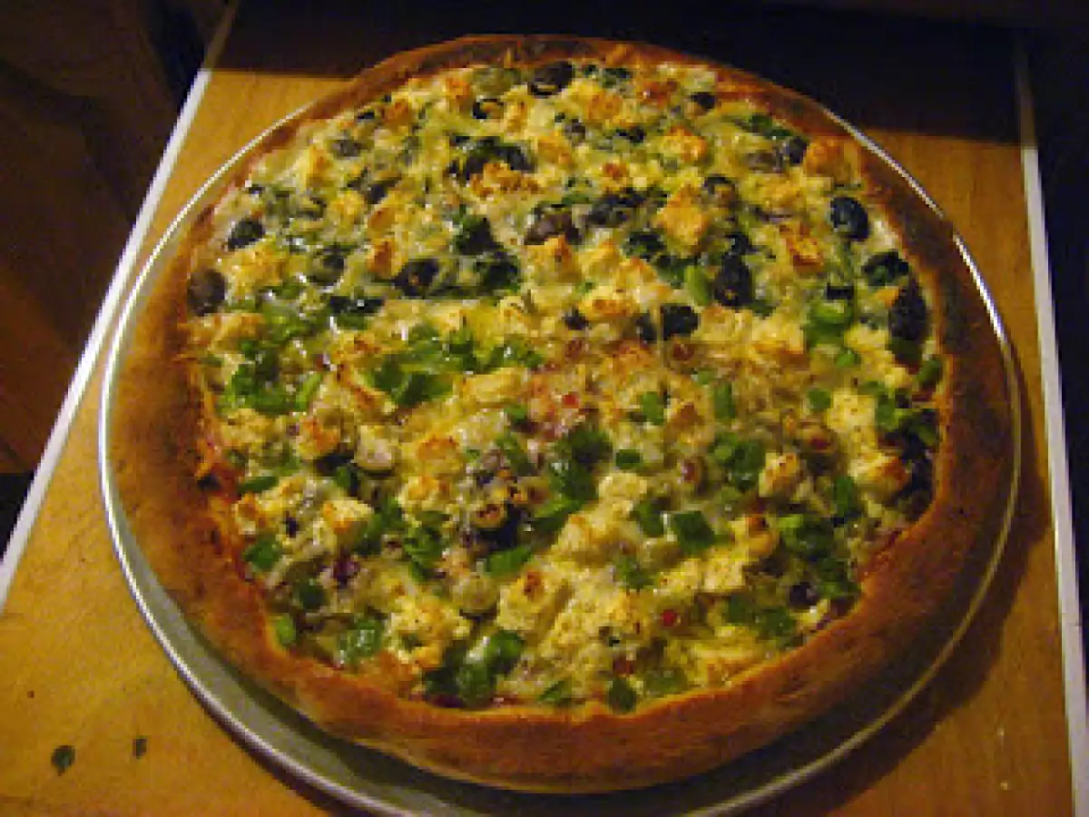 Pizza 15 pouces combo légumes-tomates séchées et crevettes-épinards - photo 3