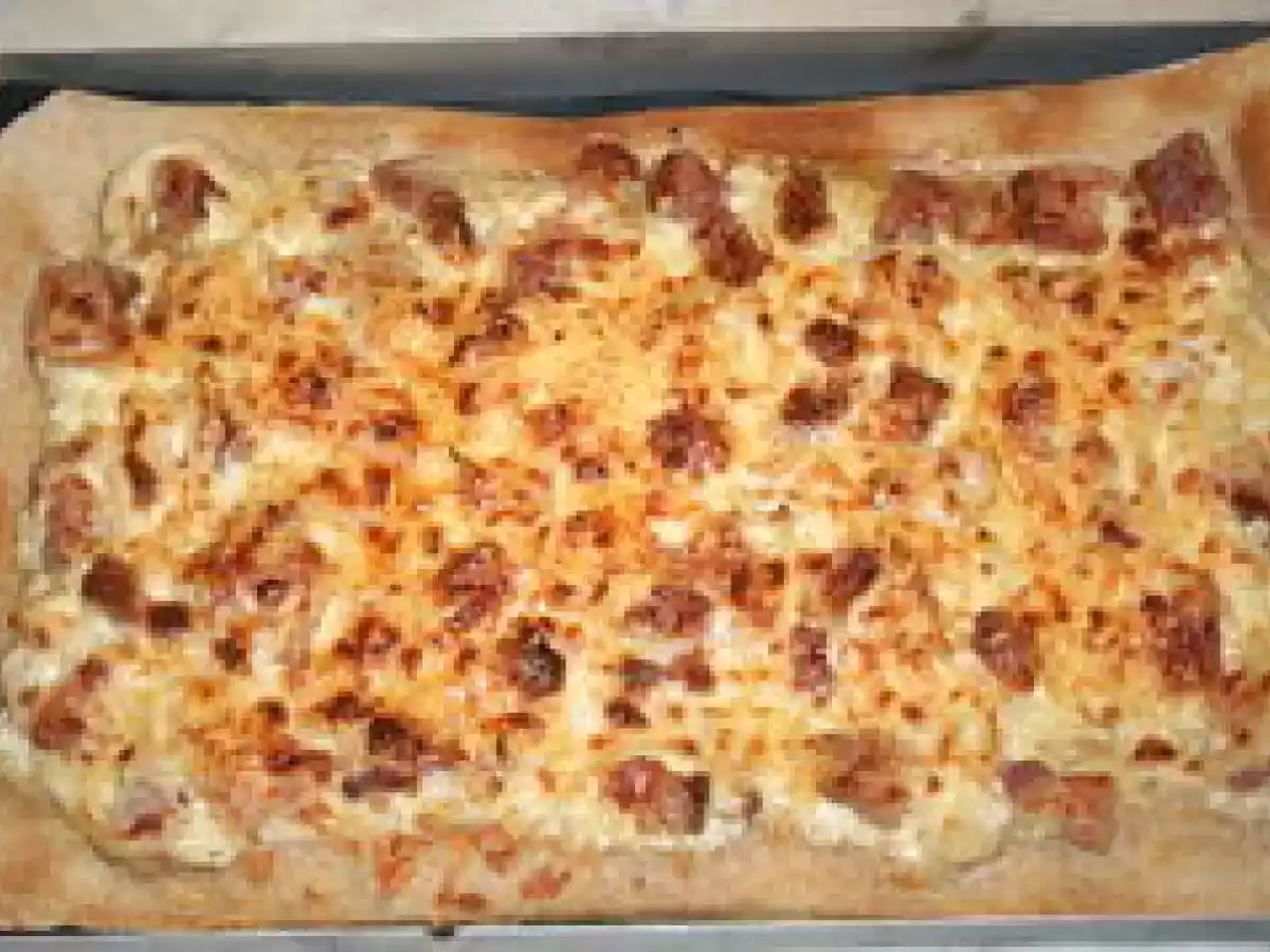 Pizza alsacienne (Flammekueche)