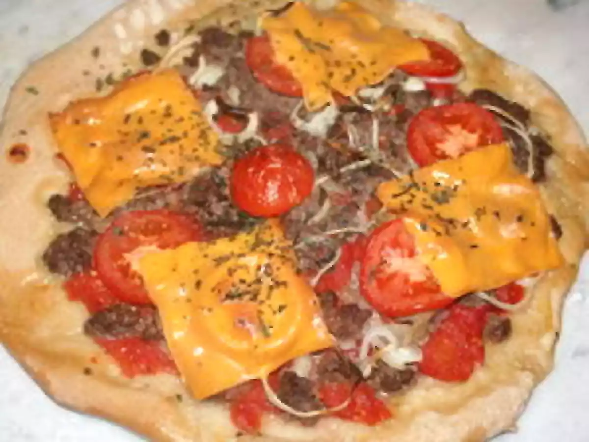 Pizza américaine (hamburger)