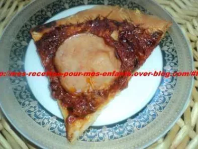 Pizza au jambon de poulet halal