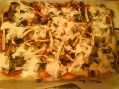 Pizza au légumes et surimi - photo 2