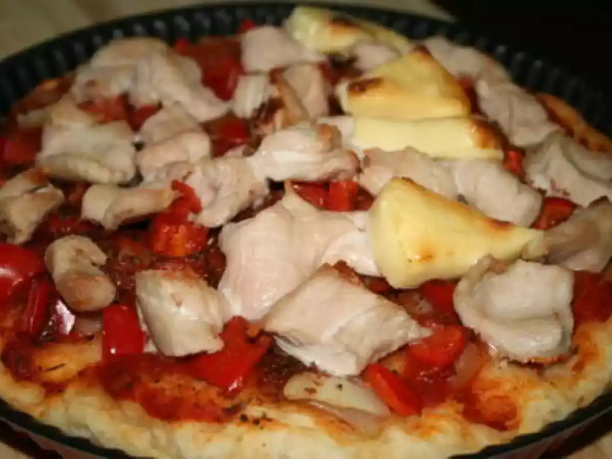 Pizza au poulet et à la vache qui rit - photo 2