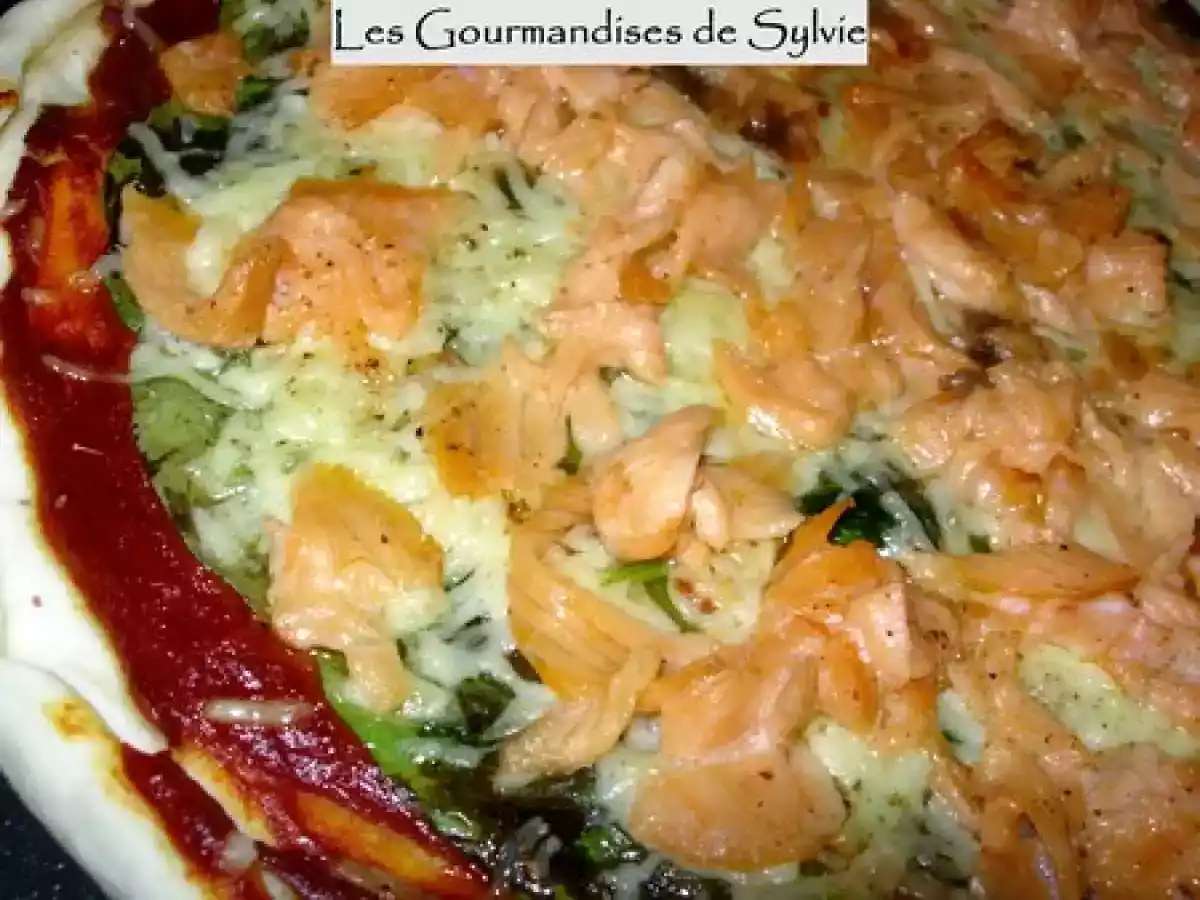 Pizza au Saumon Fumé