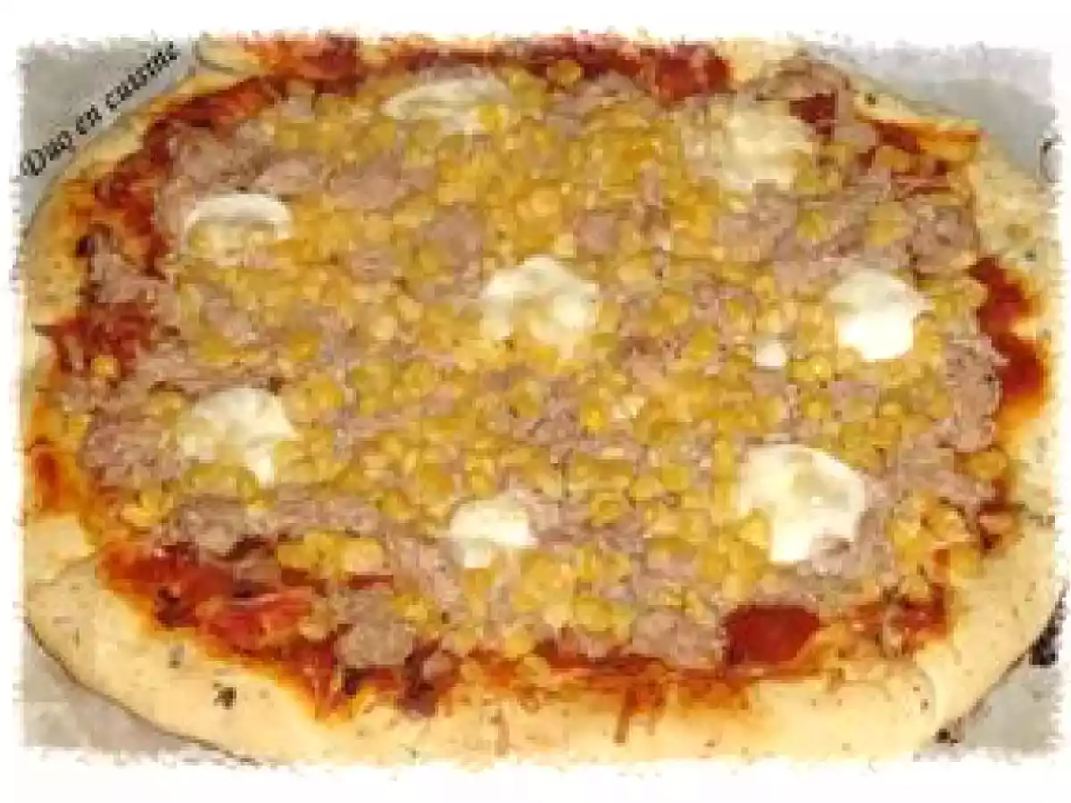 Pizza au thon et au maïs